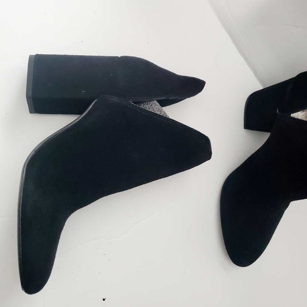 Black Suede Women's Ankle Boots